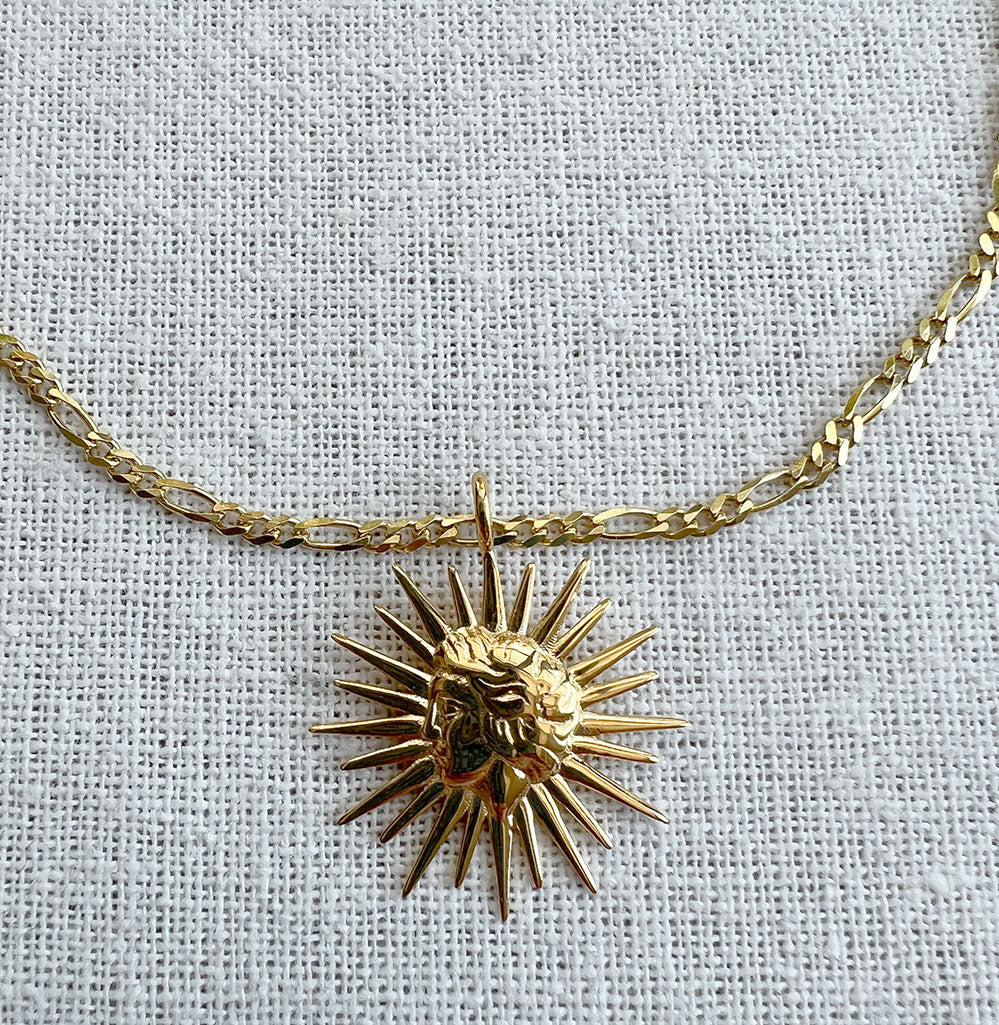 Gold Sun Tarot Charm Pendant - Perfect for Jewelry Making, Witchcraft & Spiritual Gifts