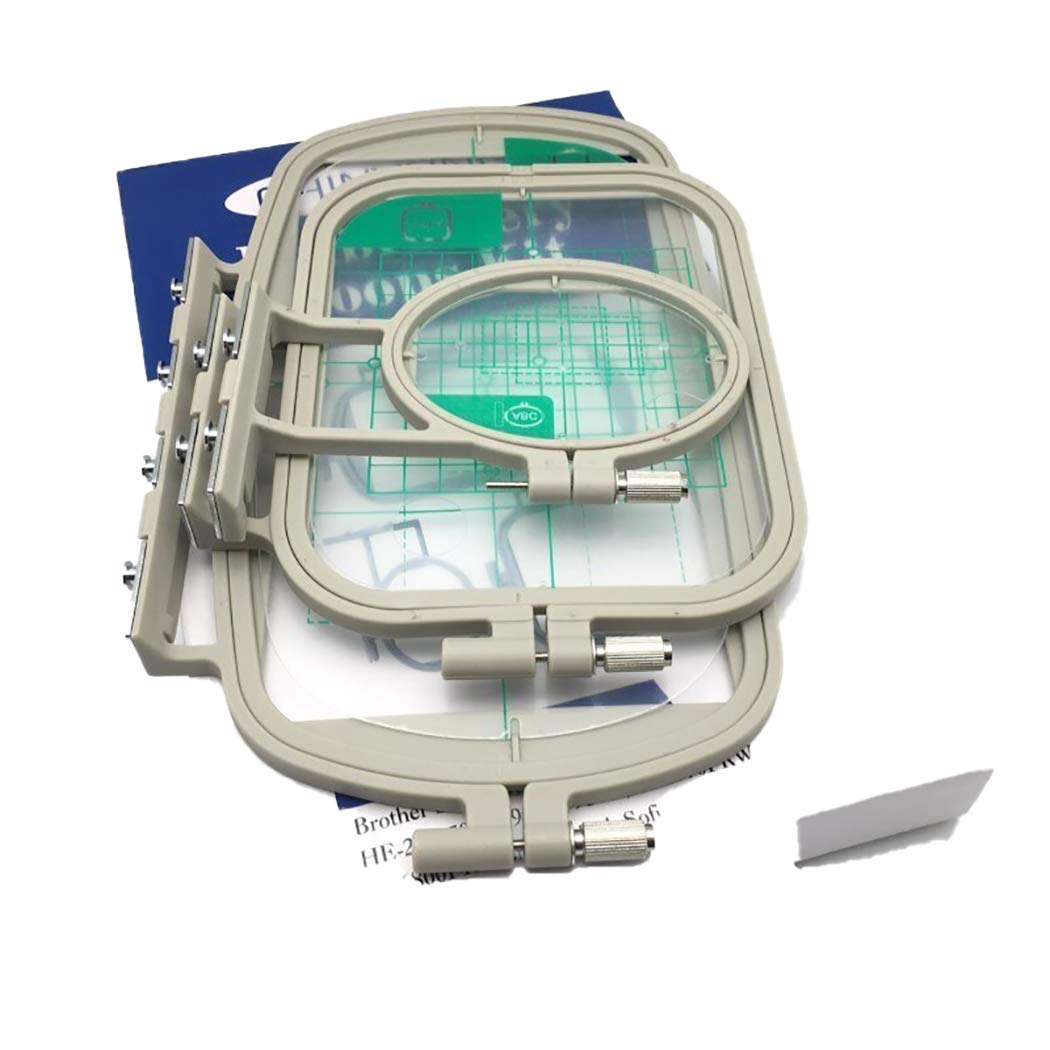3PCS Sewing Embroidery Machine Hoops Set - Compatible with Brother & Babylock - Durable Embroidery Frames for Quilting, Crafting and DIY Projects