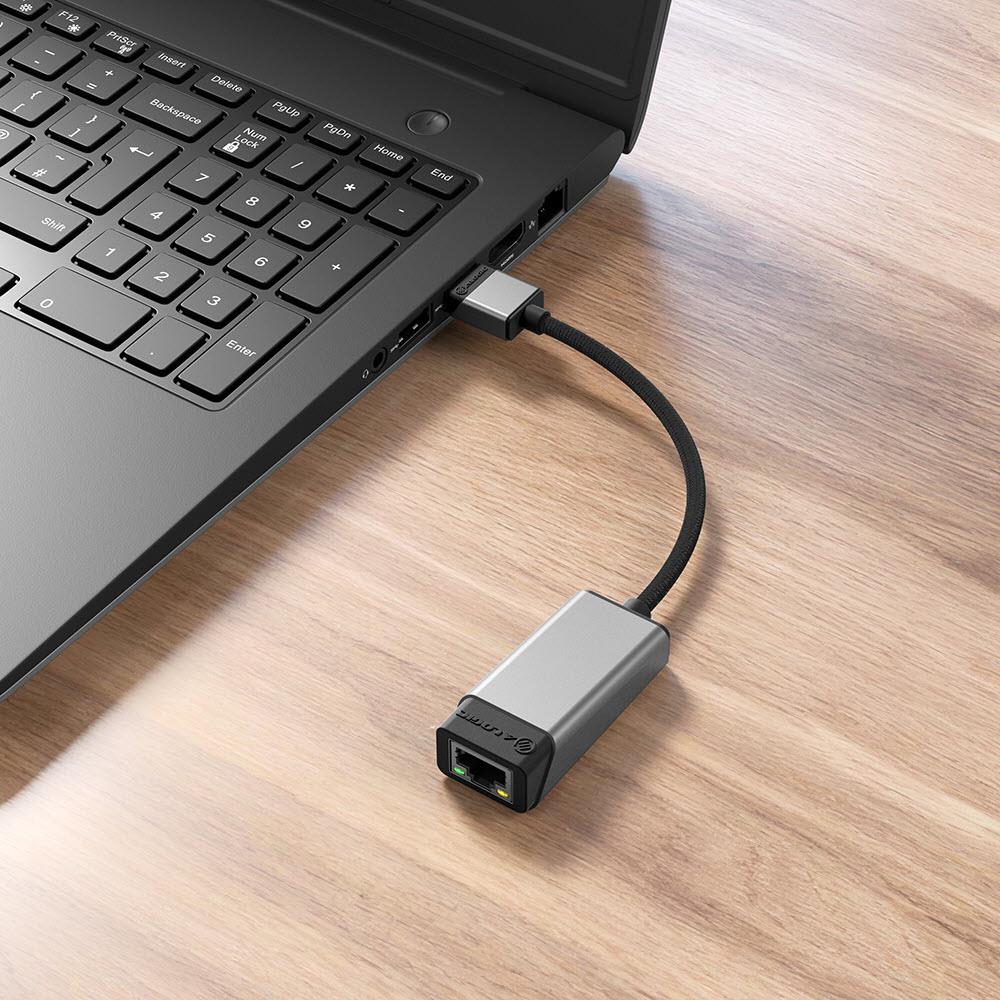 ALOGIC Ultra USB A to RJ45 Ethernet Adapter 15cm - High Speed Gigabit LAN Network Converter for Laptop, PC, Mac - Stable Wired Internet Connection for Gaming, Streaming & Remote Work