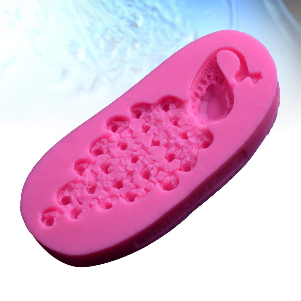 Peacock-Shaped Silicone Ice Cube Mold for Cake, Jelly, Candy & Chocolate - DIY Baking Decorations (Pink) - Perfect for Christmas, Parties & Home Decor