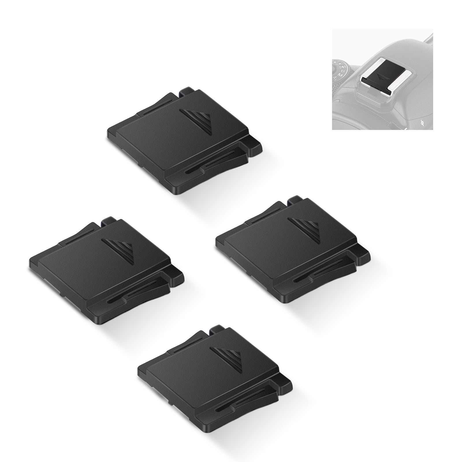 NEEWER 4-Pack Camera Hot Shoe Cover Caps - DSLR/SLR/Mirrorless Camera Accessory Protector - Dust & Moisture Proof for Professional Photography & Outdoor Shooting