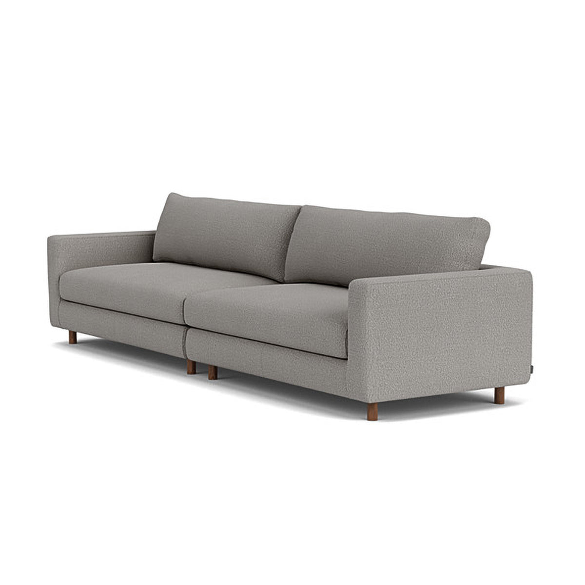 Modern Dylan Boucle 4-Seater Sofa - Soft Chenille Fabric Sectional Couch for Living Room, Lounge & Family Room - Comfortable Mid-Century Style Sofa for Home Decor
