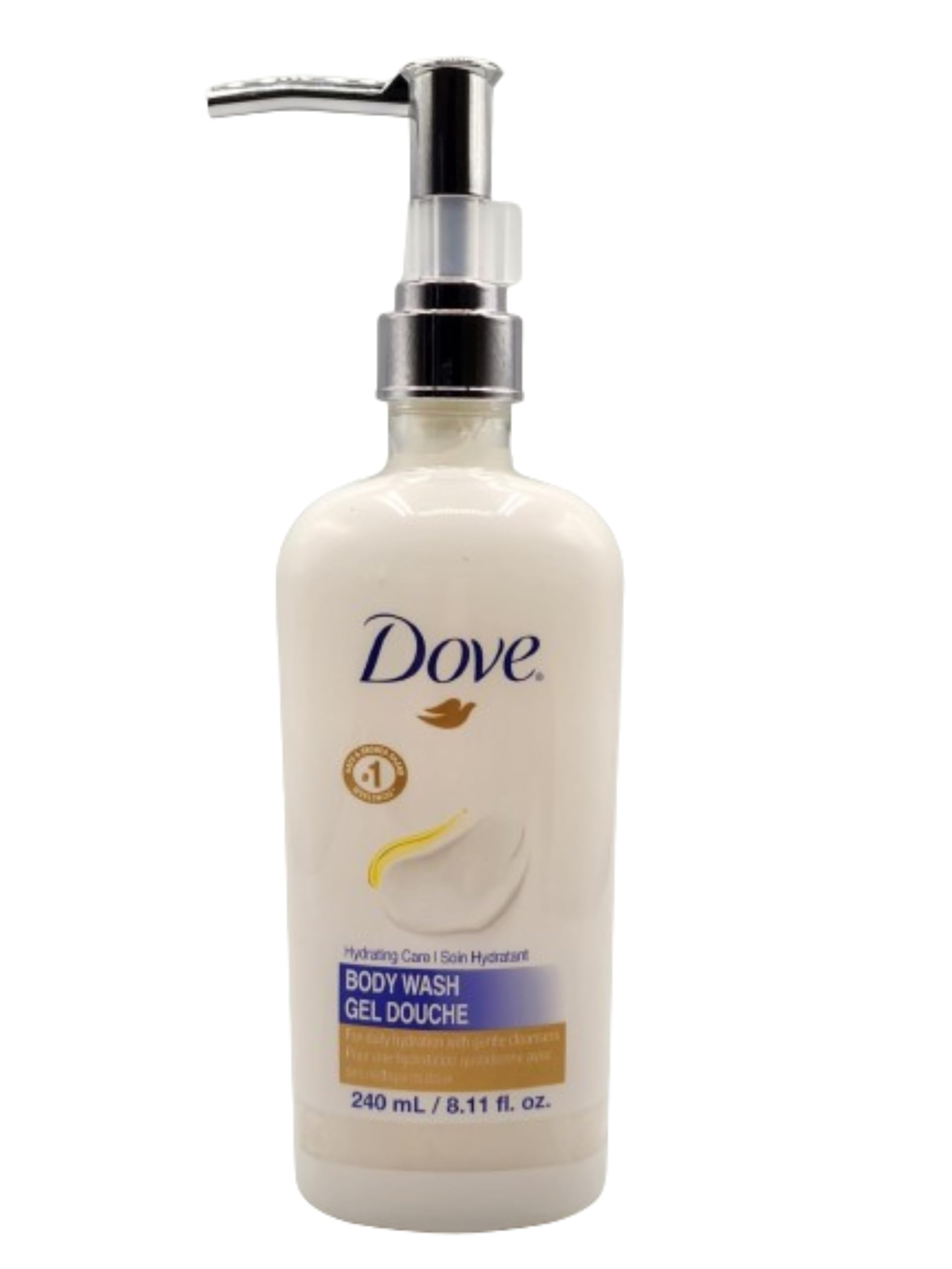 Dove PRO Nourishing Milk Body Wash 240ml (8.1oz) - Pack of 24 Bottles | Moisturizing & Hydrating Shower Gel for Dry Skin | Daily Body Cleanser for Women & Men | Home, Gym & Travel Use