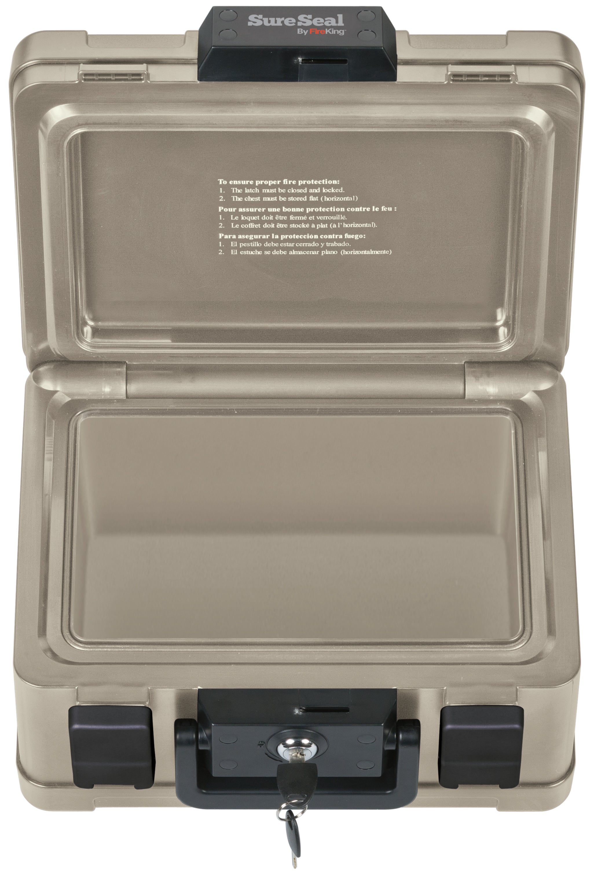 FireKing SS102 SureSeal Fireproof & Waterproof Security Chest - Protect Documents, Cash & Valuables from Fire, Water & Theft - Ideal for Home, Office & Emergency Preparedness