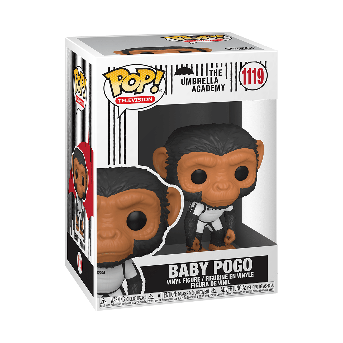 The Umbrella Academy Baby Pogo Plush Toy - Official Netflix Series Merchandise - Soft Stuffed Animal for Kids & Collectors - Perfect for Birthday Gifts & The Umbrella Academy Fans