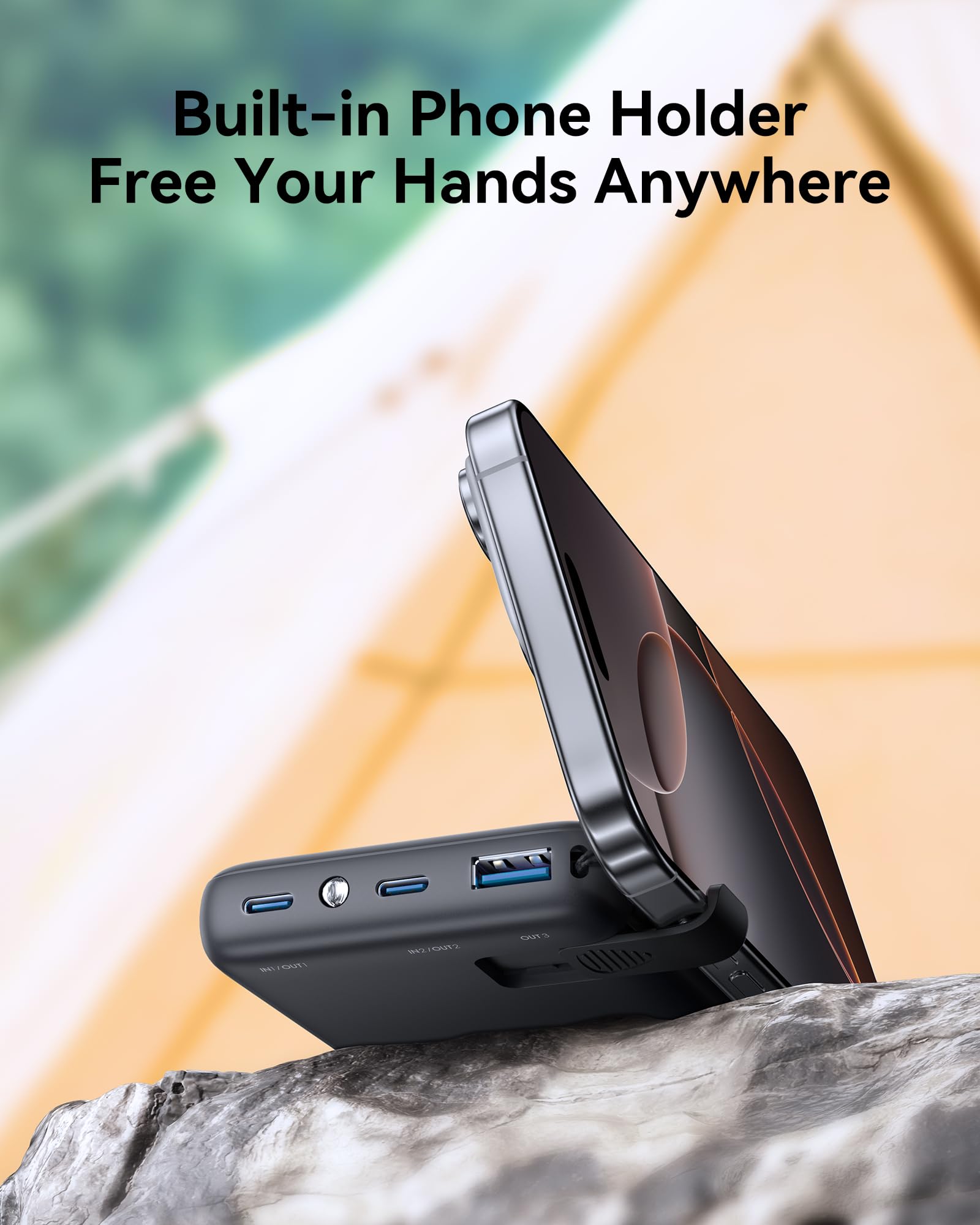 INIU 10000mAh 45W PD Fast Charging Power Bank - Ultra Slim Portable Charger with USB C Input/Output - Compatible with iPhone 16/15/14/13, Samsung Galaxy S22/S21, Google Pixel, iPad - Perfect for Travel, Camping & Emergency Power Backup