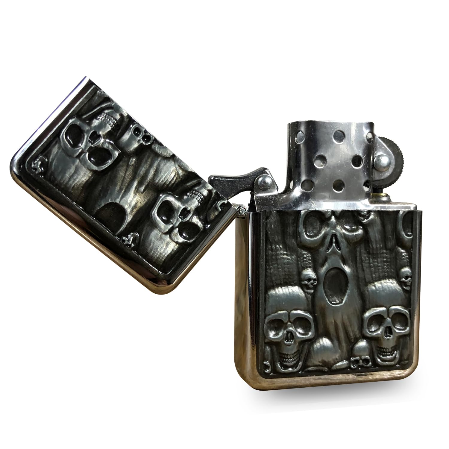 Premium Zinc Alloy Western Cowboy Belt Buckle with Hidden Kerosene Lighter - Vintage Style Black Metal Buckle for Cowboy Boots & Jeans | Perfect for Rodeo, Country Music Festivals & Western Fashion Outfits