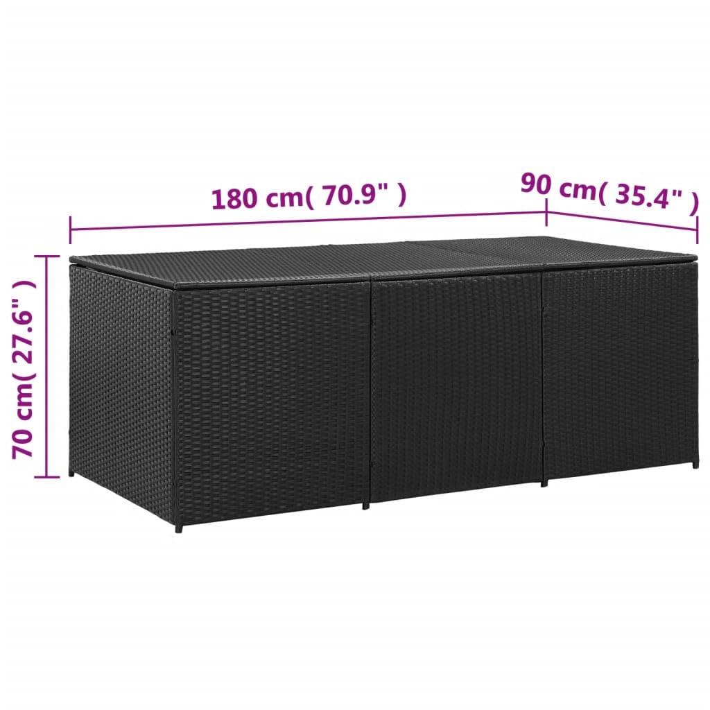 vidaXL Large Outdoor Patio Storage Box 70.8