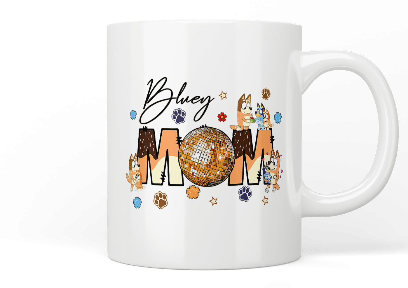 Bluey Mom Mug - Funny Cartoon Coffee Cup for Mothers - Perfect Gift for Bluey Fans, Mom's Birthday & Mother's Day - Ideal for Coffee, Tea & Hot Chocolate at Home or Office