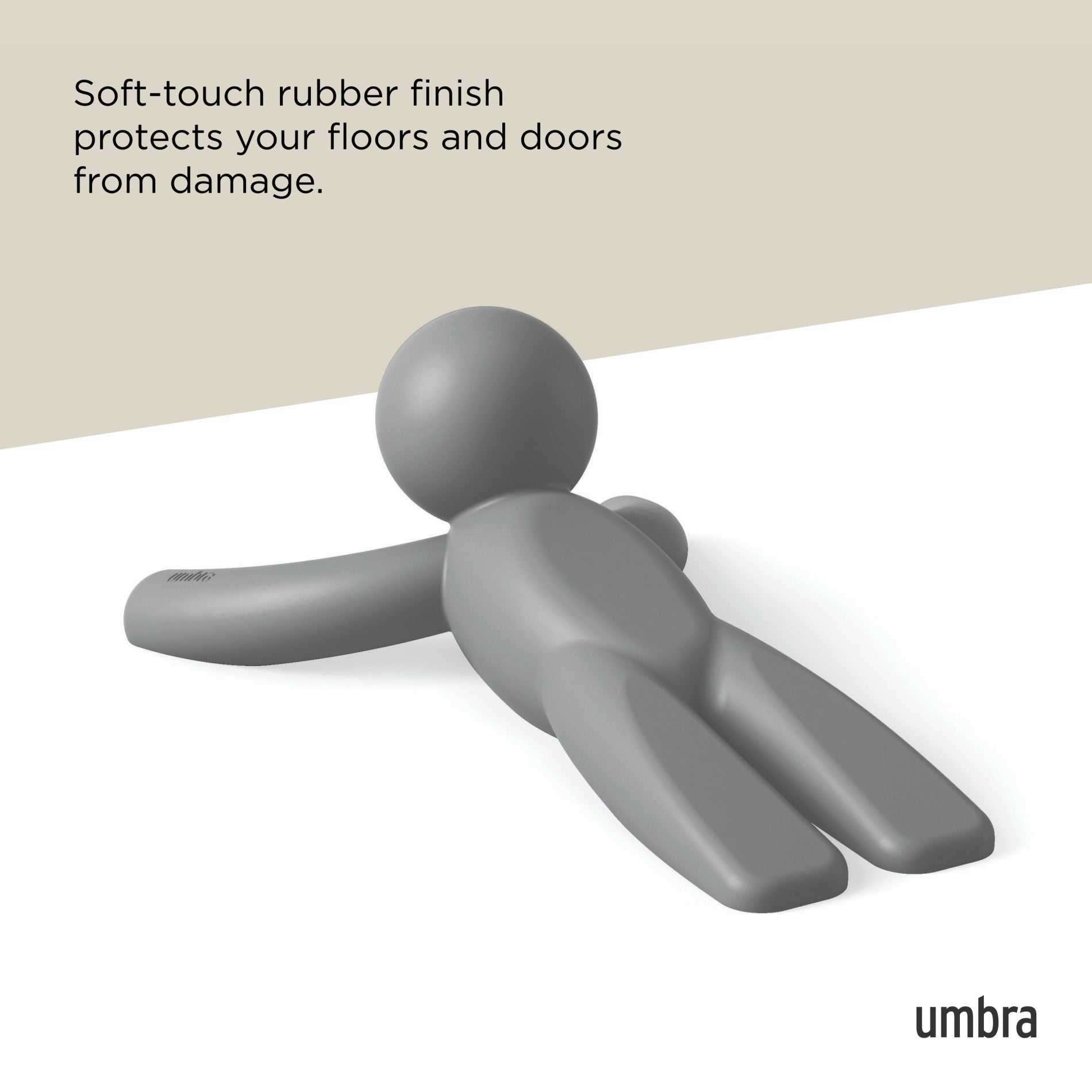 Buddy Doorstop - Heavy Duty Door Stopper for Home & Office - Non-Slip Wedge to Keep Doors Open - Perfect for Moving, Cleaning & Child Safety