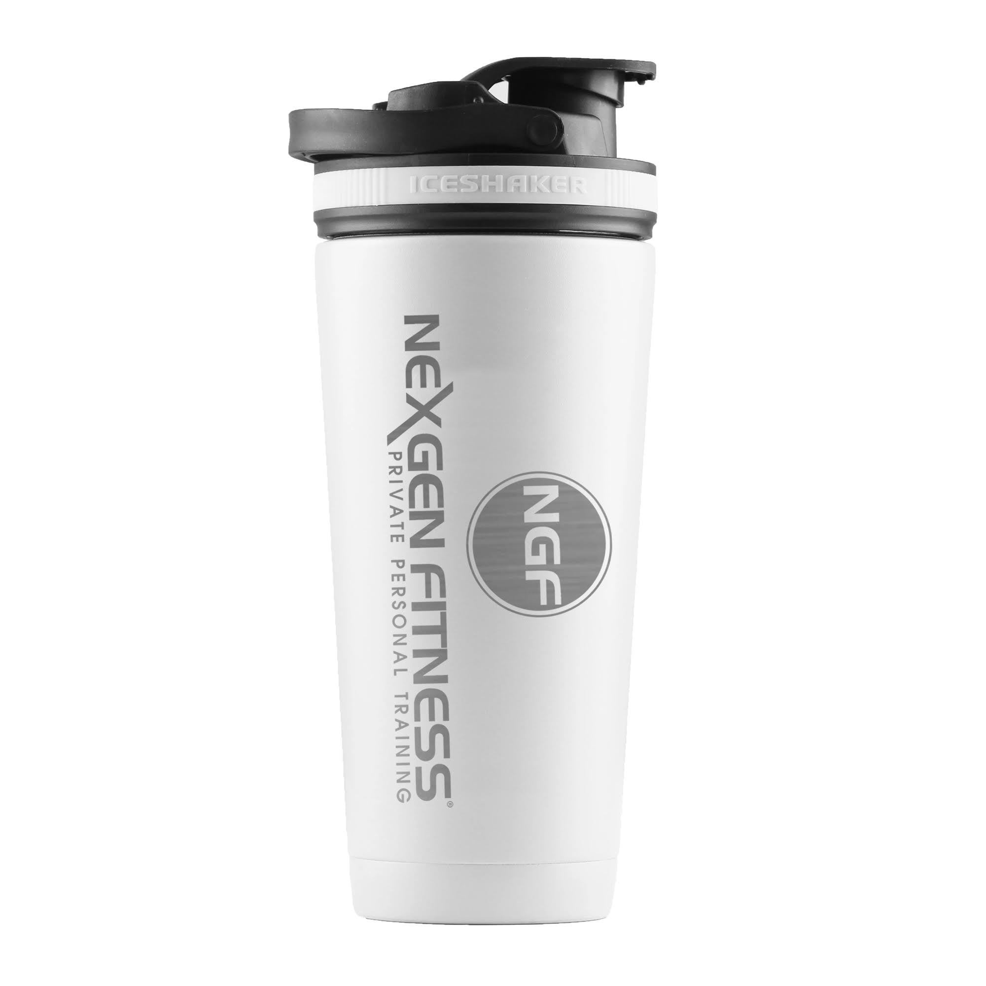 NexGen Fitness 26oz Custom Ice Shaker Bottle - Leakproof Protein Shaker Cup for Gym, Workout & Sports | Perfect for Protein Drinks, Smoothies & Post-Workout Recovery