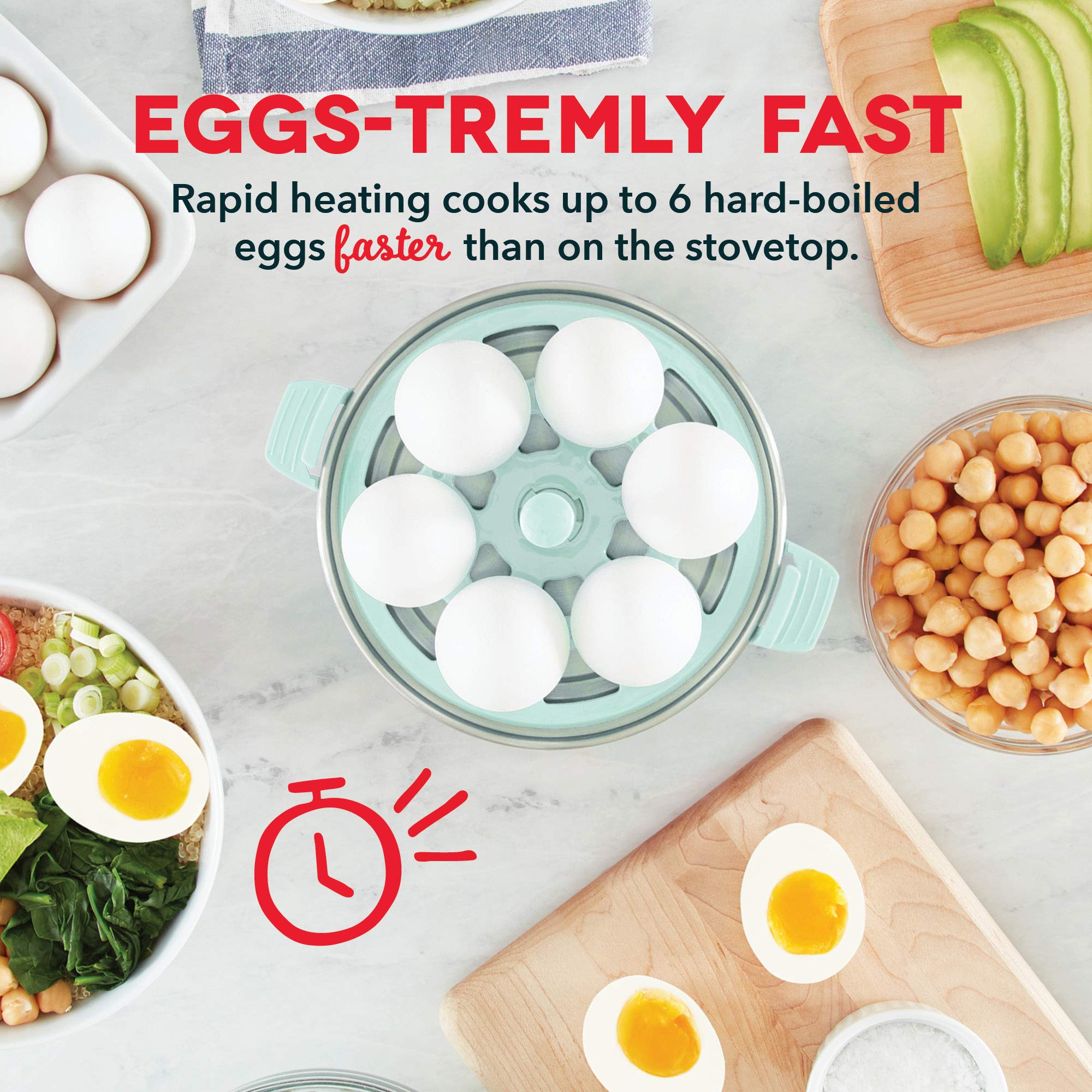 Electric Citrus Juicer & Rapid Egg Cooker Combo - Compact Kitchen Appliances for Fresh Juice & Hard/Soft Boiled Eggs | Perfect for Breakfast, Healthy Snacks & Meal Prep