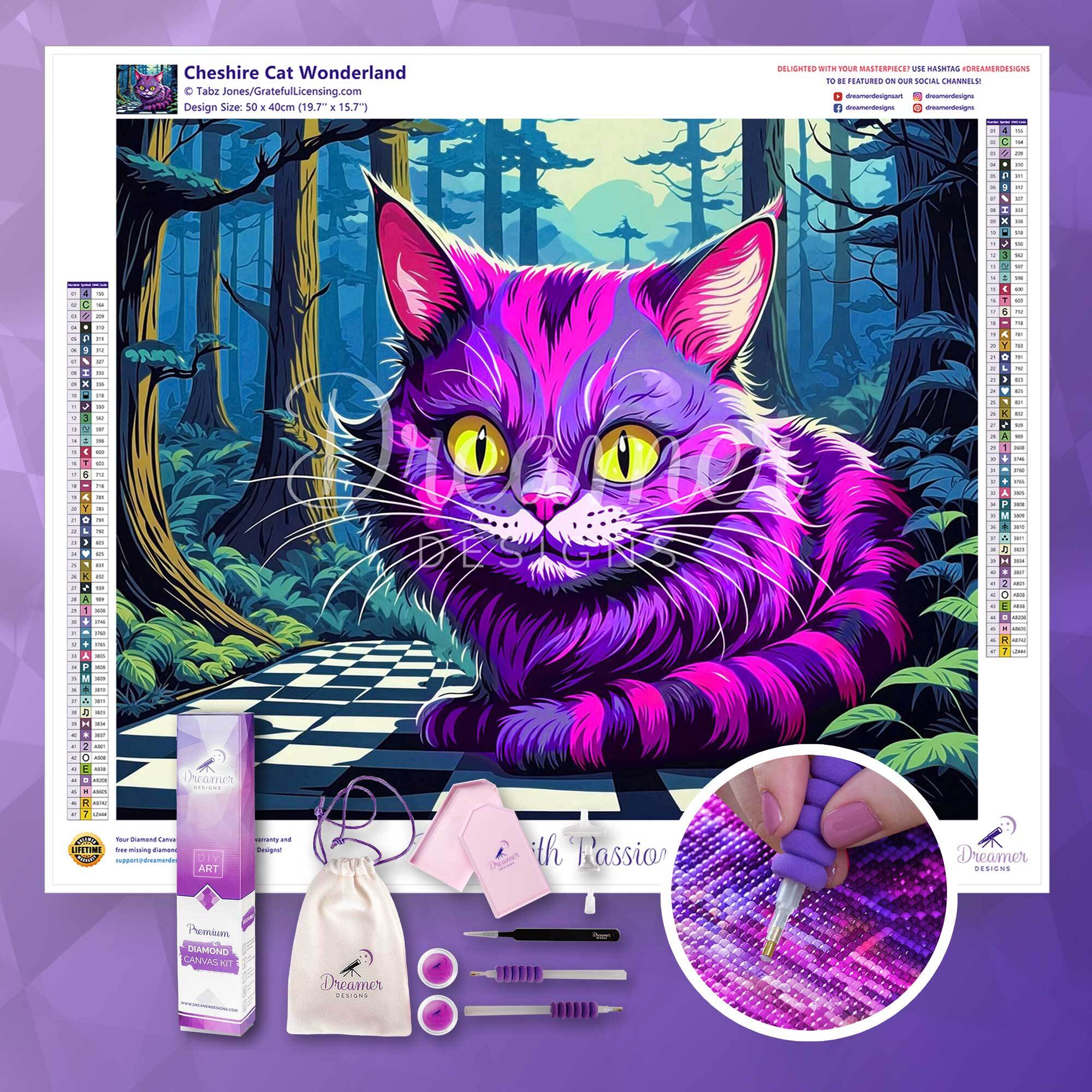 Cheshire Cat Wonderland - Whimsical Alice in Wonderland Inspired Home Decor & Gifts for Fans | Perfect for Bedroom, Living Room & Themed Parties
