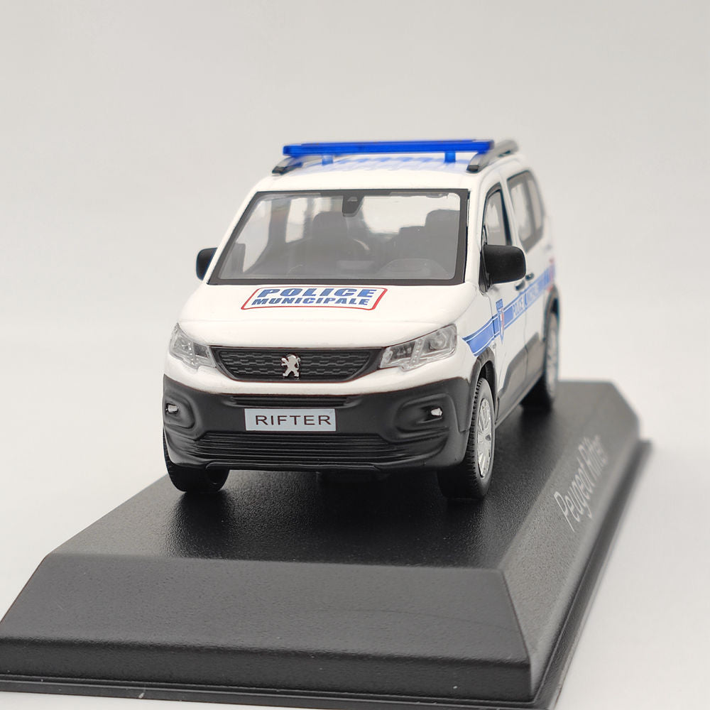 1/43 Scale Norev Peugeot Rifter 2019 Police Municipale Diecast Model Car - Highly Detailed Collectible Toy Gift for Car Enthusiasts | Perfect for Display, Collection, and Role Play Scenes
