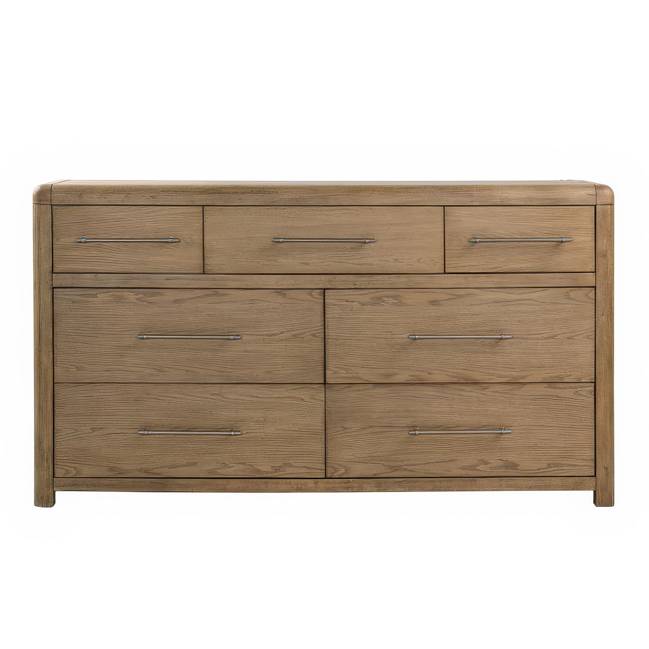 Malmo Natural Wood Dresser - 6-Drawer Storage Organizer for Bedroom, Living Room & Office - Scandinavian Style Solid Wood Chest of Drawers for Home Decor