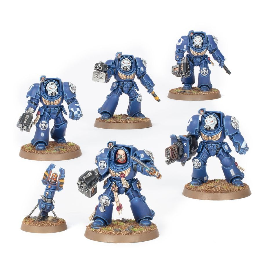 Games Workshop Warhammer 40,000 Space Marines Terminator Squad (2023 Edition) - Miniature Wargaming Tabletop Battle Set for Sci-Fi Strategy Game Enthusiasts