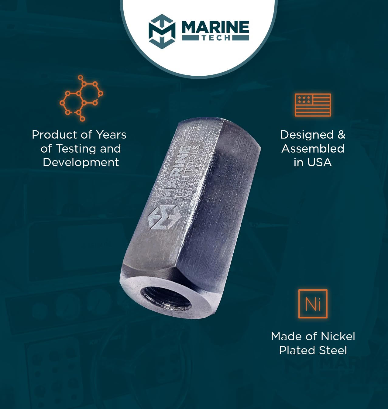 Marine Tech Tools Mercury Prop Shaft & Bearing Housing Remover Kit - Professional Mercury Outboard Motor Tool for Propeller Shaft Removal and Bearing Replacement - Perfect for Boat Maintenance and Marine Engine Repair
