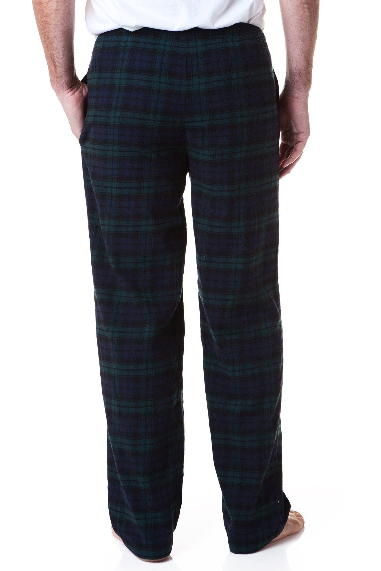 Cozy Flannel Sleep Pants for Women - Blackwatch Plaid Winter Lounge Pajama Bottoms for Comfortable Sleep & Relaxation at Home