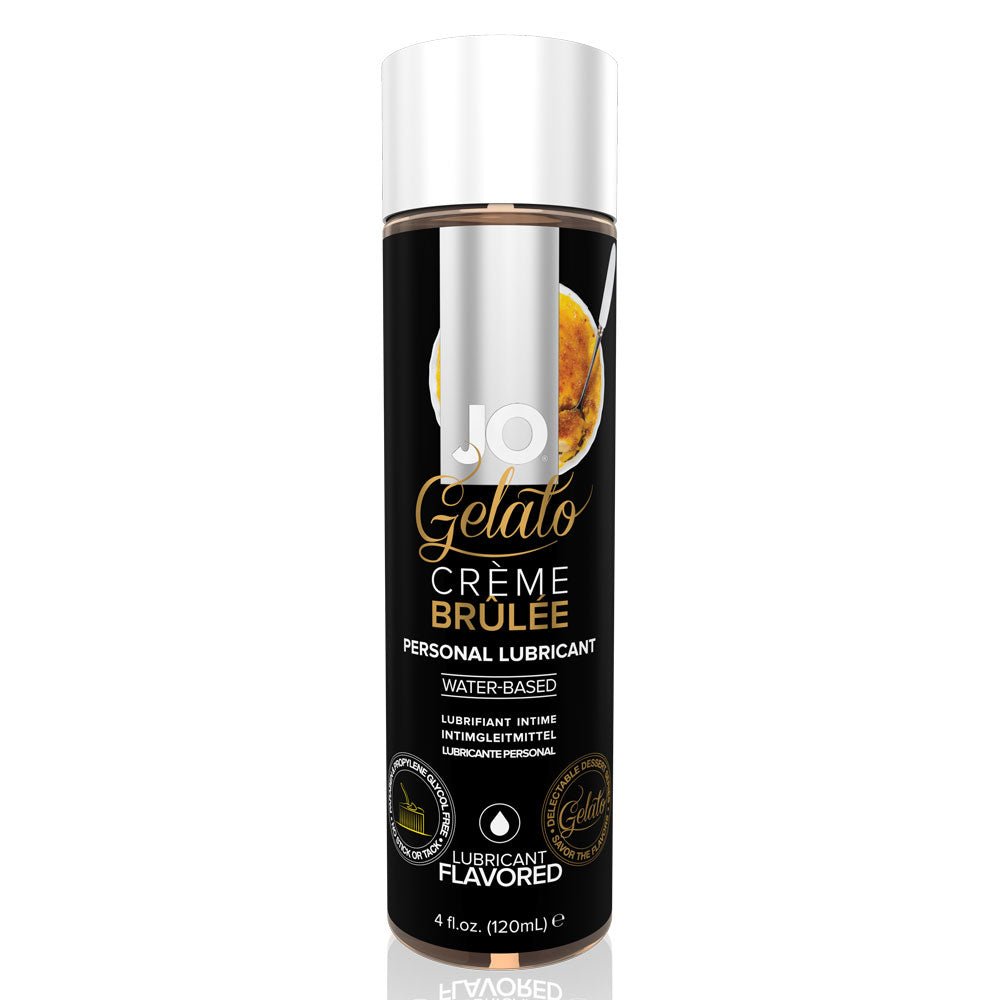 JO Gelato Crème Brûlée Flavored Lubricant - Sweet & Silky Personal Lubricant for Couples - Perfect for Romantic Nights & Sensual Massage