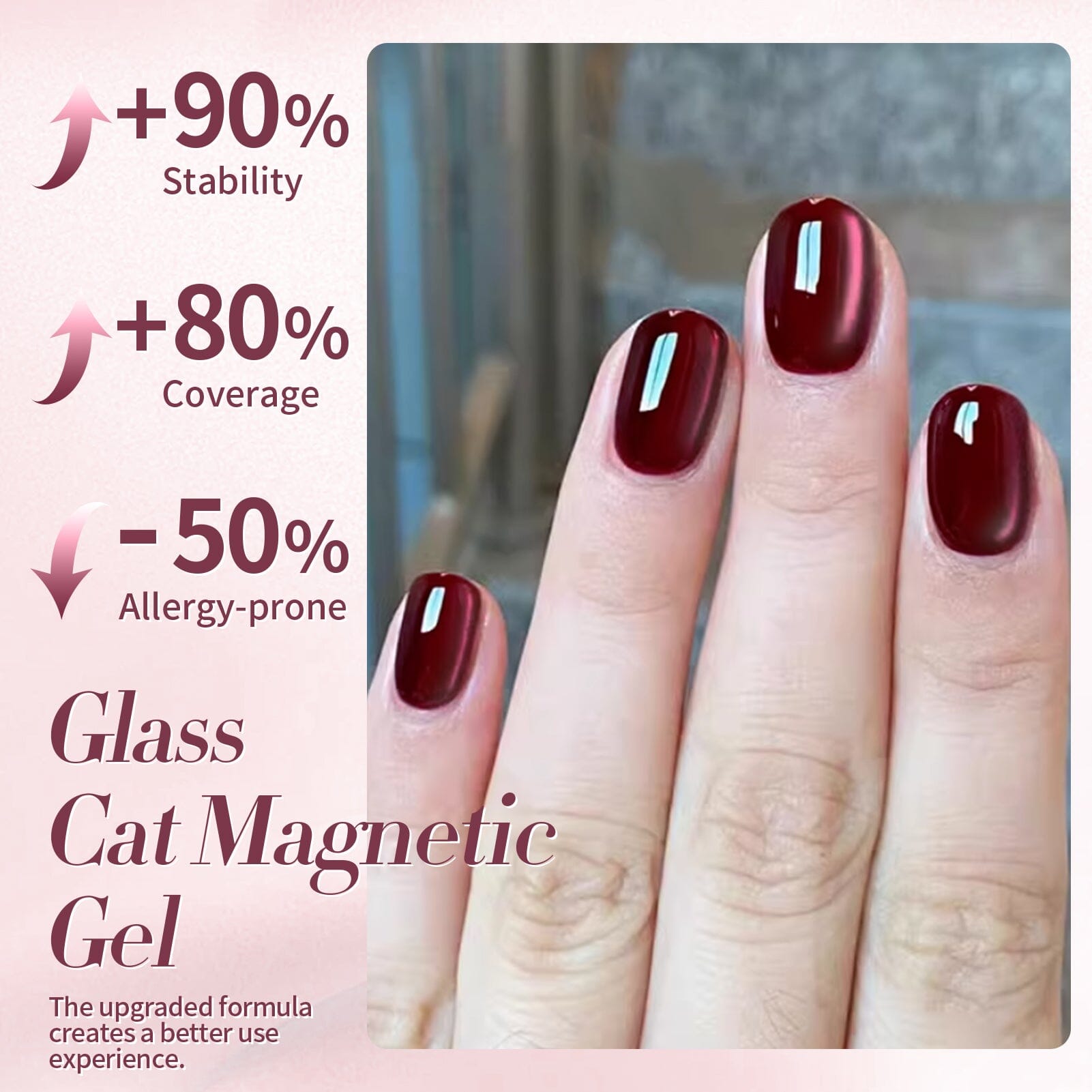 Red Water Light Cat Magnetic Gel Polish AW05 15ml - Long Lasting Nail Polish for Salon & Home Manicure - Perfect for Nail Art, Special Occasions & Gift Giving
