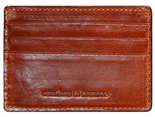 Smathers & Branson Dancing Bears Needlepoint Credit Card Wallet - Stylish Leather Card Holder for Men & Women | Perfect for Travel, Shopping, and Everyday Use