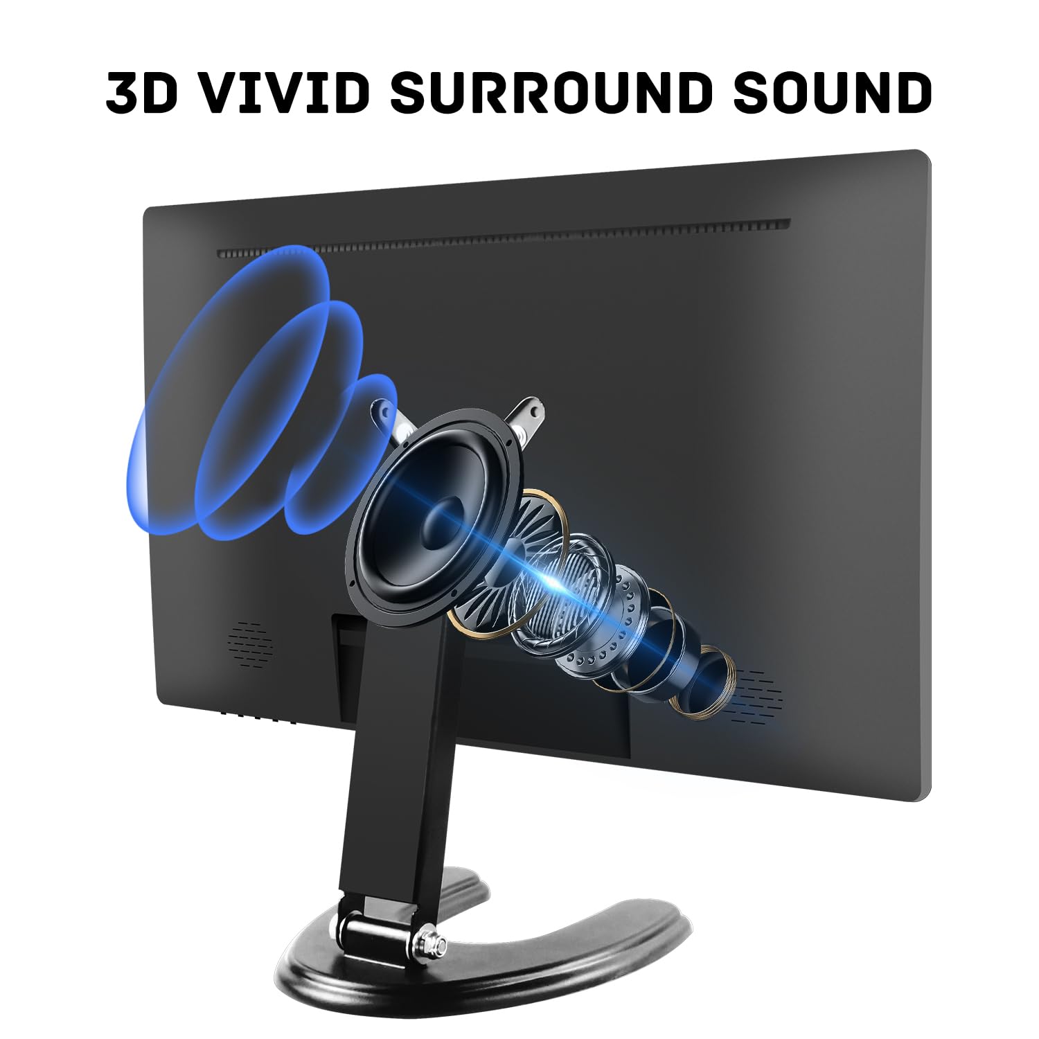 Prechen 24 Inch IPS FHD 1080P Touchscreen Monitor - HDMI VGA USB Ports, 75Hz Refresh Rate, VESA Mount, Built-in Speakers - Perfect for Gaming, Business & Home Office Use
