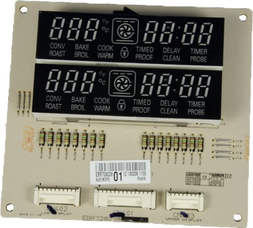 LG EBR72822801 Electric Range Main PCB Display Assembly Replacement Part - Compatible with LG Stoves & Ovens for Home Kitchen Appliance Repair