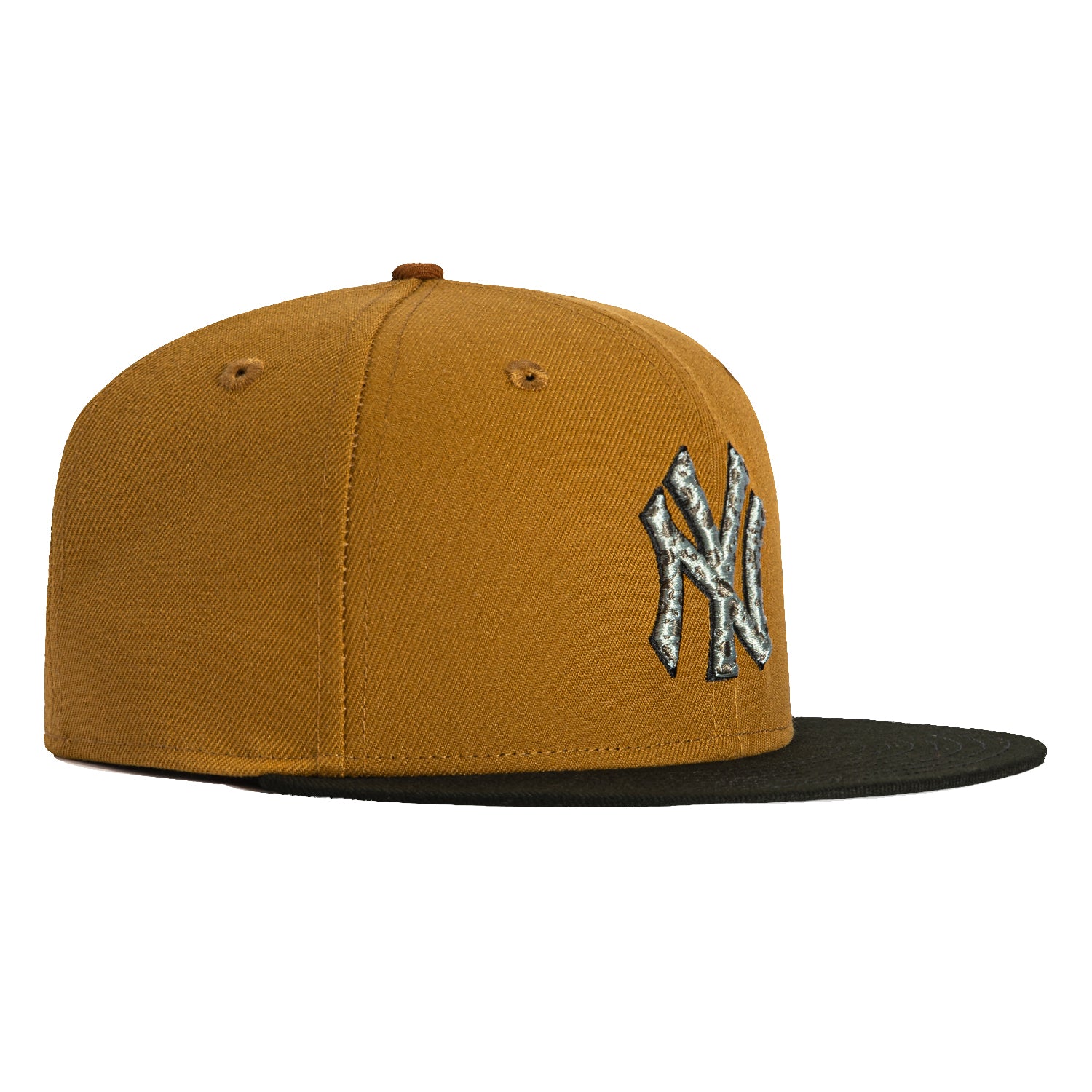 New Era 59Fifty Maxed Out New York Yankees Safari Hat - Gold & Black Baseball Cap for Men | Perfect for Baseball Games, Outdoor Adventures & Streetwear Fashion