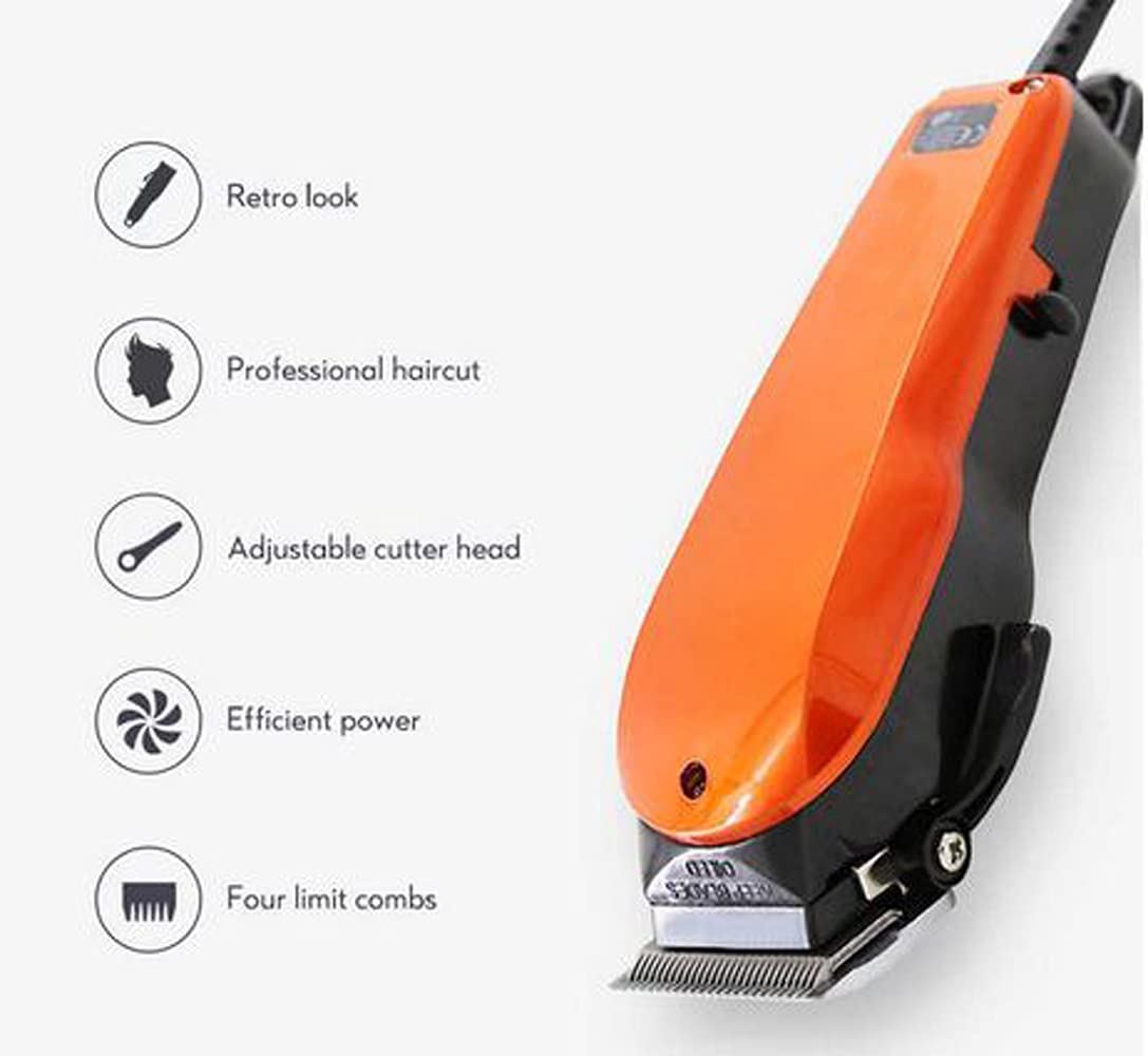 Professional Electric Hair Clipper for Men & Women - Cordless Rechargeable Hair Trimmer Kit with Multiple Attachments - Perfect for Home Haircuts, Barber Styling & DIY Grooming