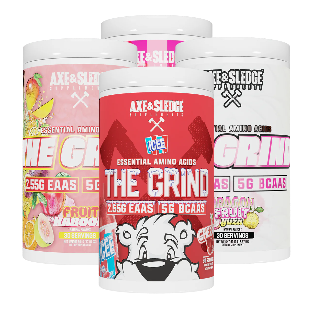 Axe & Sledge The Grind 501g Premium Pre-Workout Powder - Boost Energy & Focus for Intense Gym Training & Bodybuilding