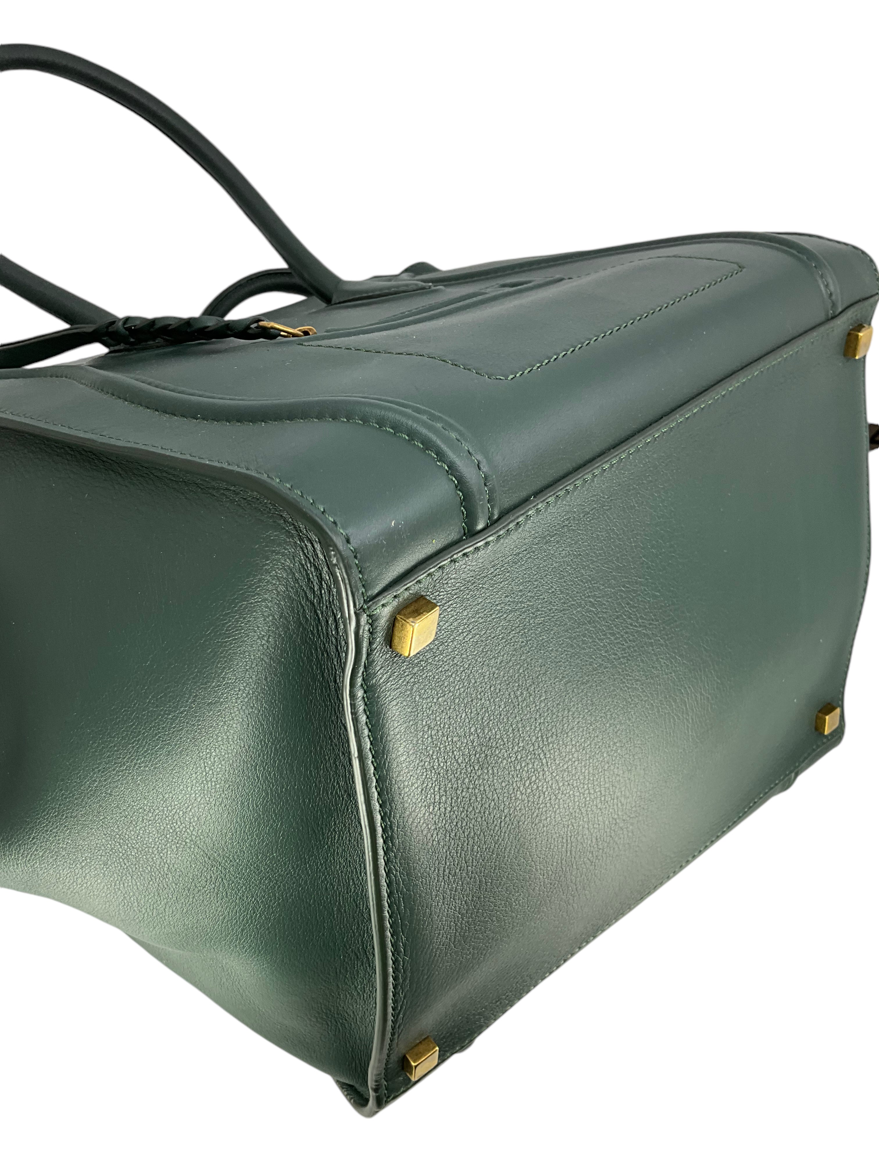 Luxury Celine Calfskin Medium Luggage Phantom Tote Bag for Women | Premium Leather Handbag | Work, Travel & Everyday Use