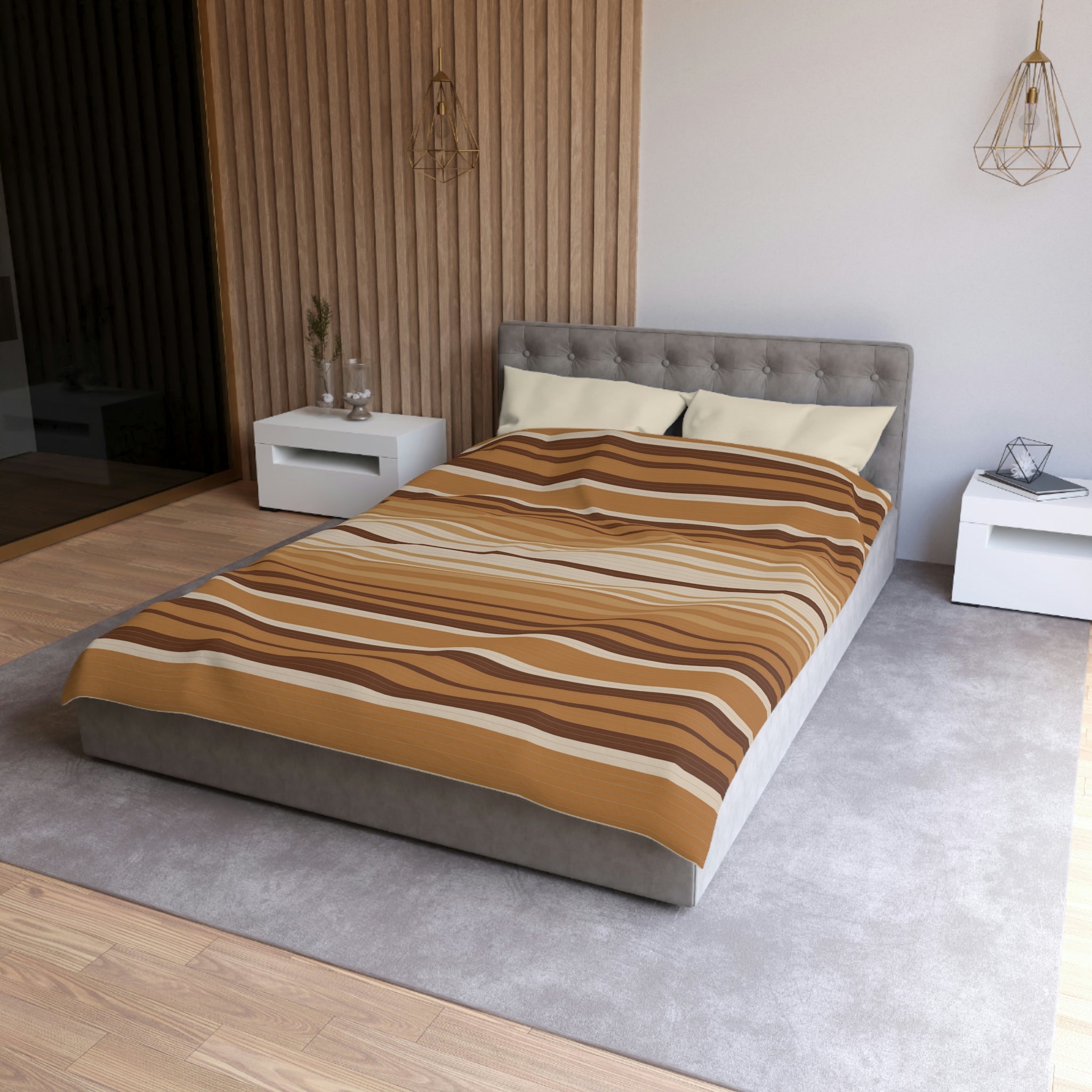 Premium Desert Sands Microfiber Duvet Cover Set - Soft & Breathable Bedding for Queen/King Size Beds - Luxury Bedroom Decor for Home, Hotel & Guest Room Comfort