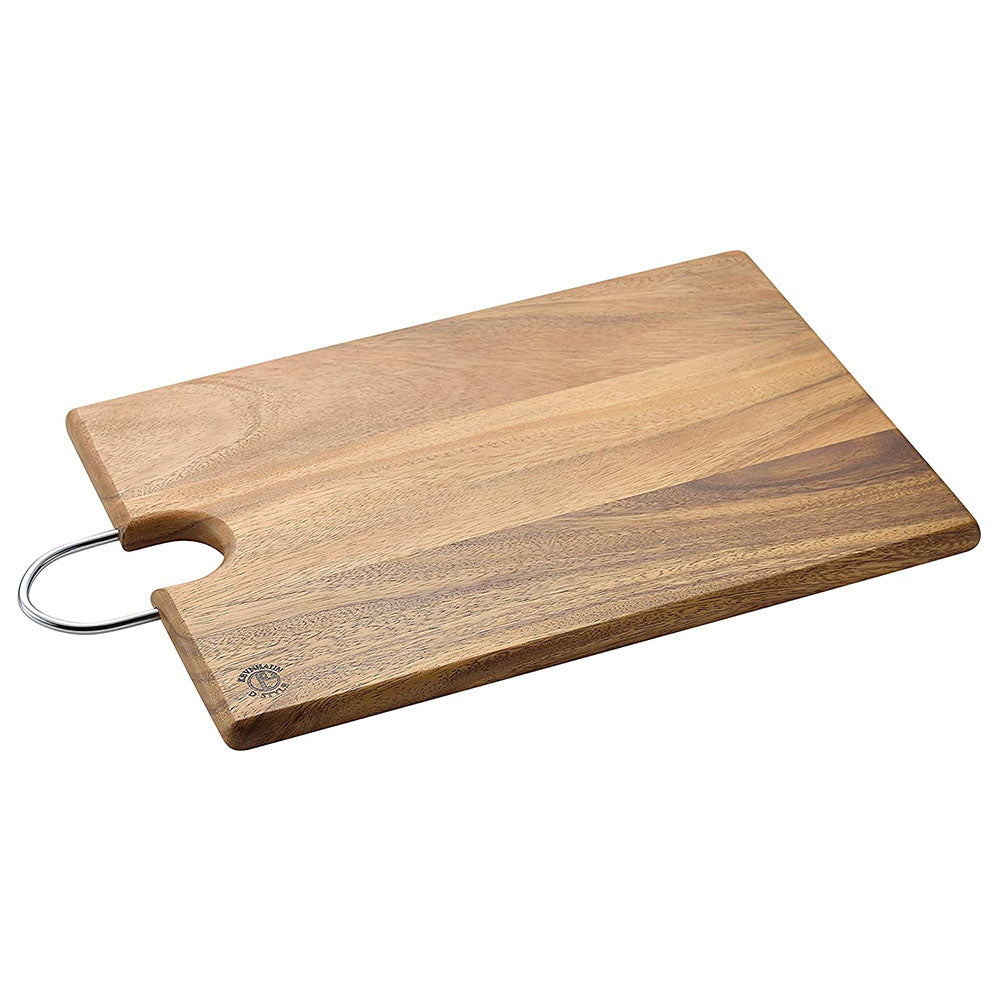 Premium Bamboo Cutting Board with Juice Groove & Non-Slip Feet - Reversible Chopping Board for Kitchen, Serving Tray for Breakfast in Bed, Charcuterie Board for Entertaining - Eco-Friendly & Durable