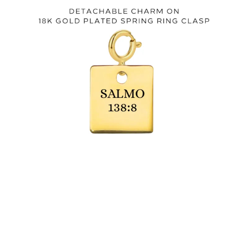 Personalized Engraved Charms with Detachable Clasp - Custom Name Jewelry Gift for Women - Perfect for Necklaces, Bracelets & Keychains - $10.00