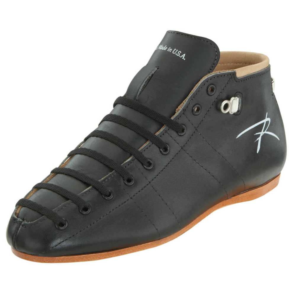 Riedell 495 Quad Roller Skates for Women & Men - Premium Leather Roller Derby Boots for Speed Skating & Rink Performance