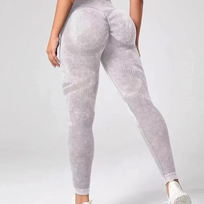 Women's Seamless High Waist Yoga Pants - Bubble Butt Push Up Scrunch Leggings for Gym & Fitness - Comfortable Workout Tights for Running, Yoga & Lounge Wear