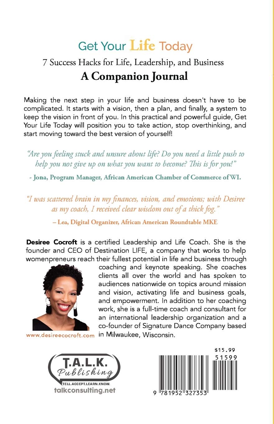 Get Your Life Today Companion Journal - Daily Gratitude & Self-Care Planner for Mindfulness, Goal Setting & Personal Growth | Perfect for Therapy, Meditation & Mental Wellness