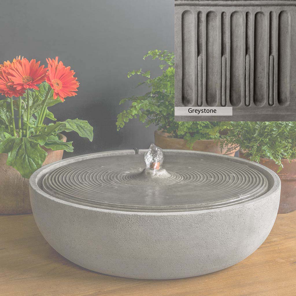 Campania International Ripple Large Outdoor Water Fountain - Classic Garden Decor for Patio, Yard, and Landscape Design | Perfect for Backyard, Poolside, and Outdoor Living Spaces