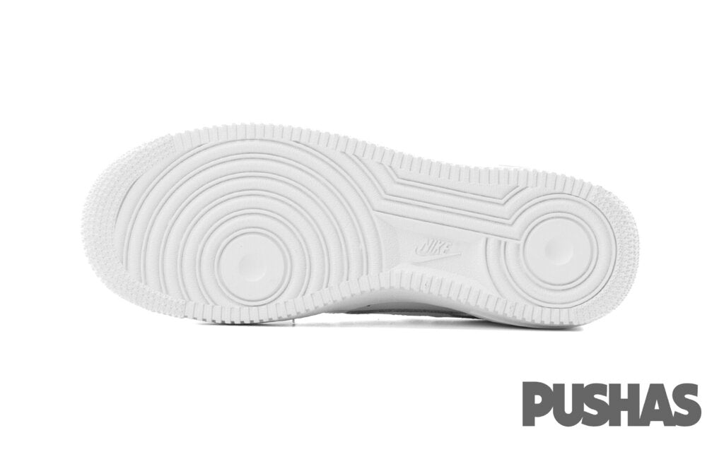 Nike Air Force 1 LE 'Triple White' Sneakers (2022) - Men's Premium White Leather Basketball Shoes for Casual Wear & Street Style