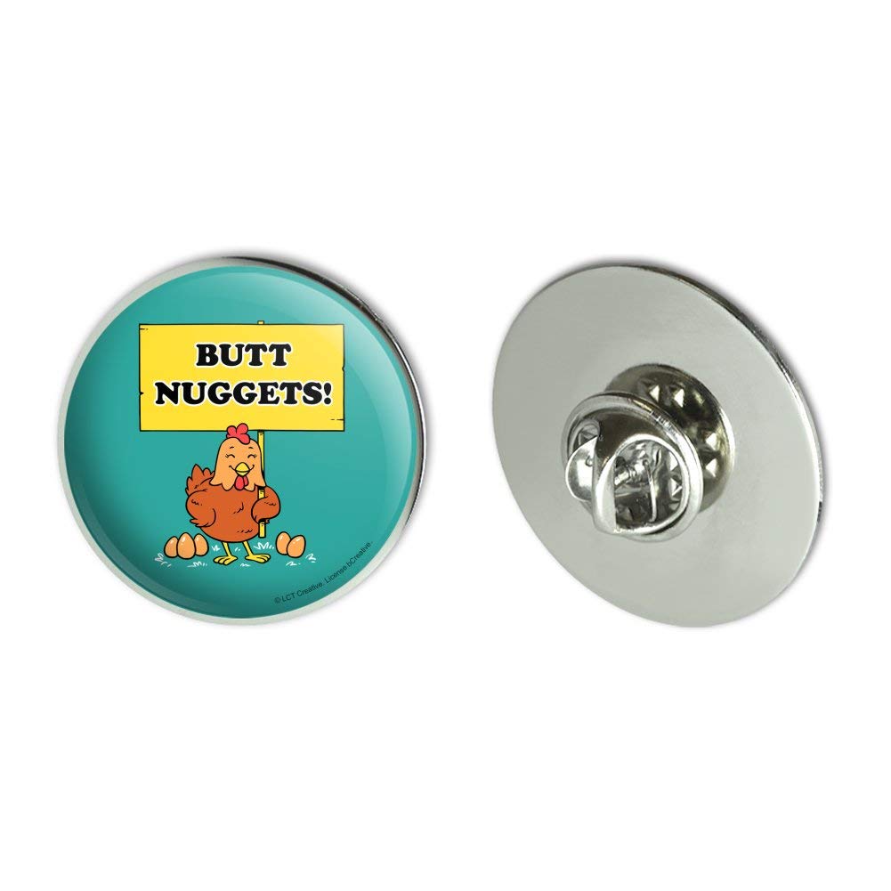 Funny Butt Nuggets Chicken Eggs Humor Metal 1.1