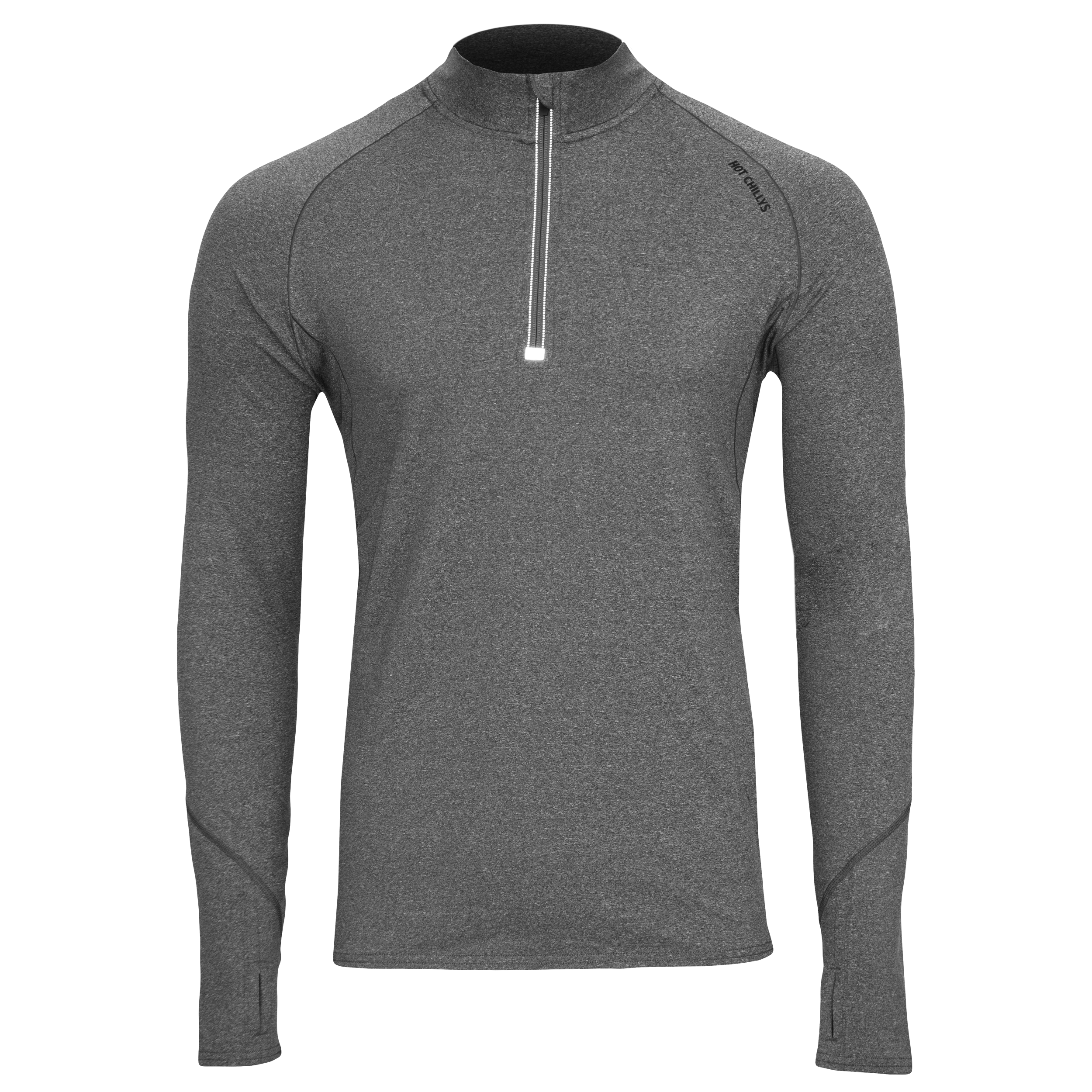 Men's Micro Elite Chamois Zone Zip T-Shirt - Granite/Granite | Moisture-Wicking Performance Shirt for Running, Cycling & Outdoor Activities