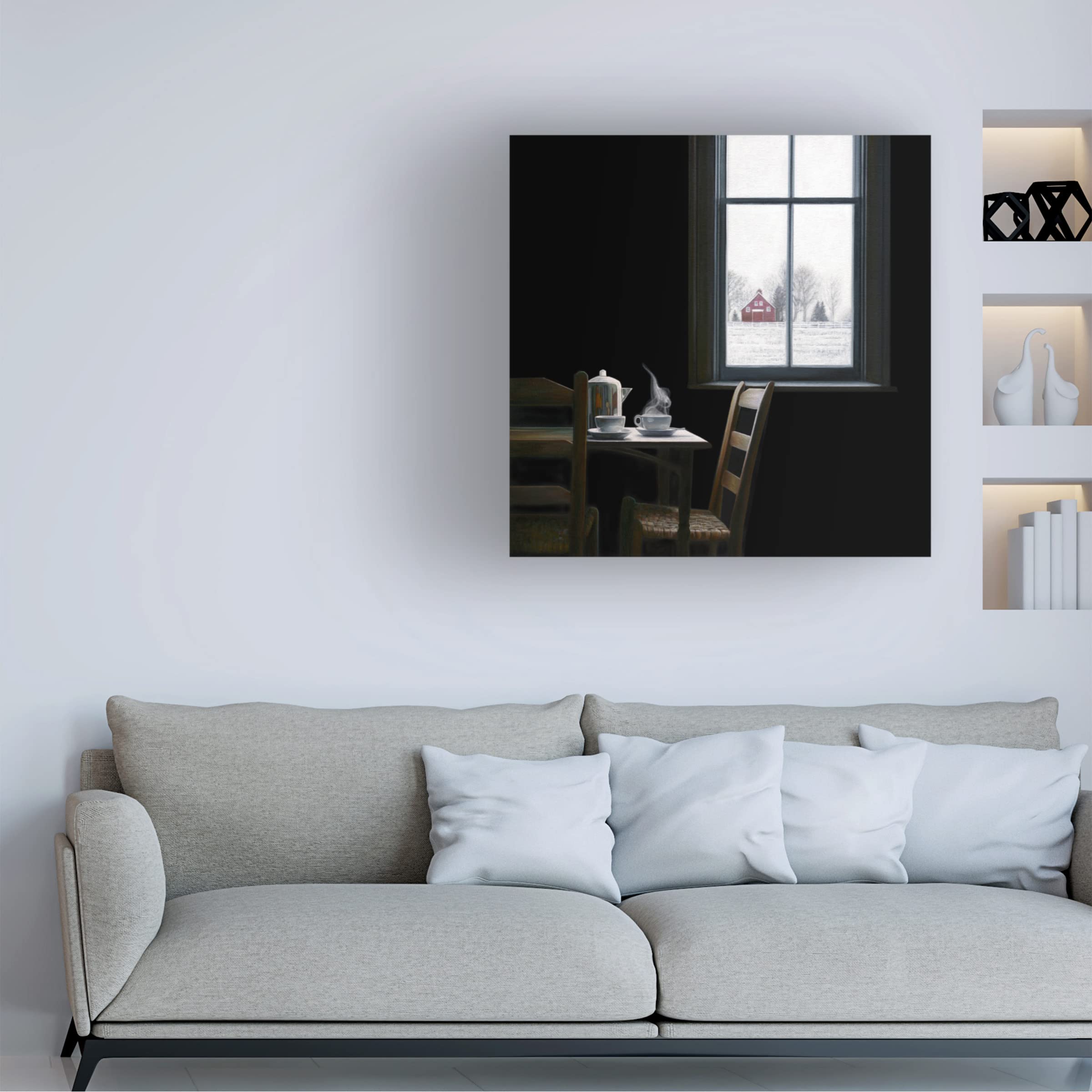 Karen Hollingsworth 'Pause' Canvas Wall Art Print - Modern Home Decor for Living Room, Bedroom & Office - Trademark Fine Art Collection