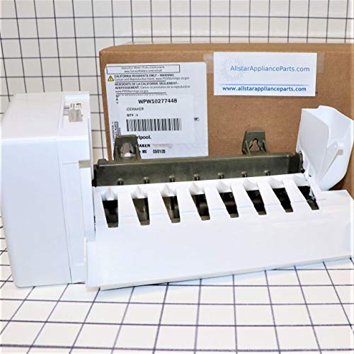 Genuine FSP OEM W10277448 Refrigerator Freezer Ice Maker Assembly Replacement Part - Perfect for Home Kitchen, RV, and Commercial Use