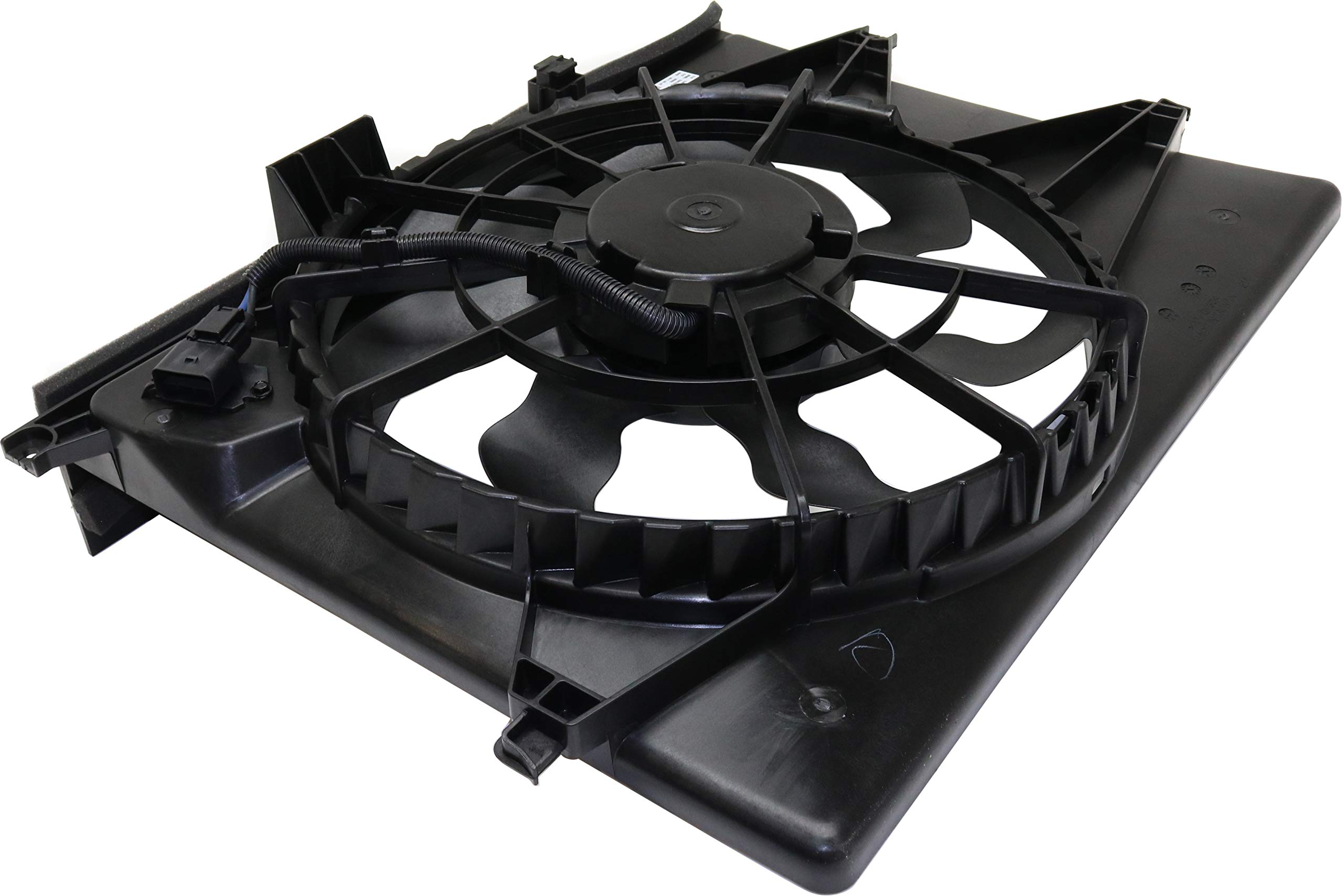 Evan-Fischer Radiator Fan Assembly Replacement for 2015-2018 Kia Sedona - Single Fan Cooling System Part - Perfect for Overheating Prevention & Summer Driving