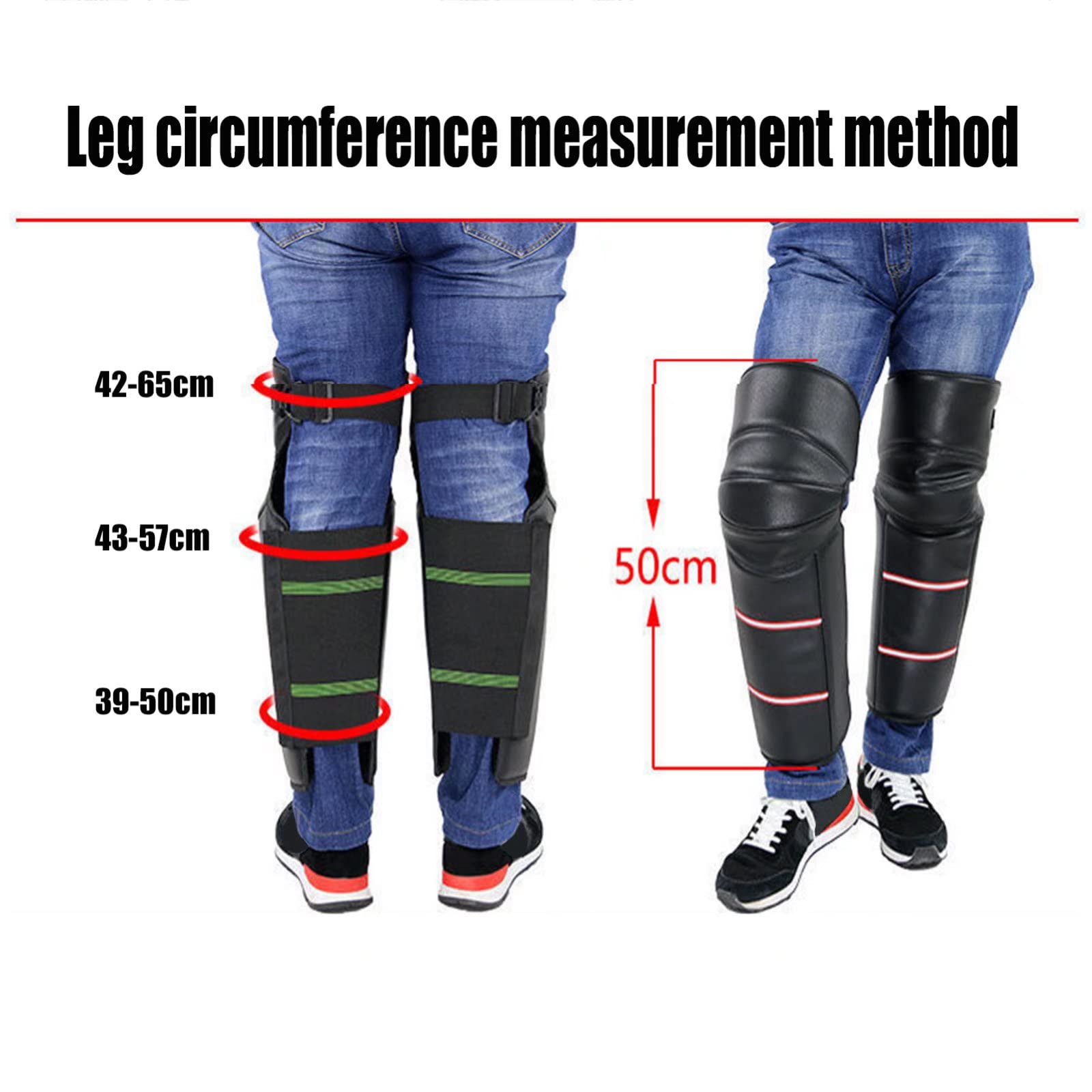 Heated Motorcycle Knee Pads - Windproof Winter Leg Warmers for Biking & Riding
