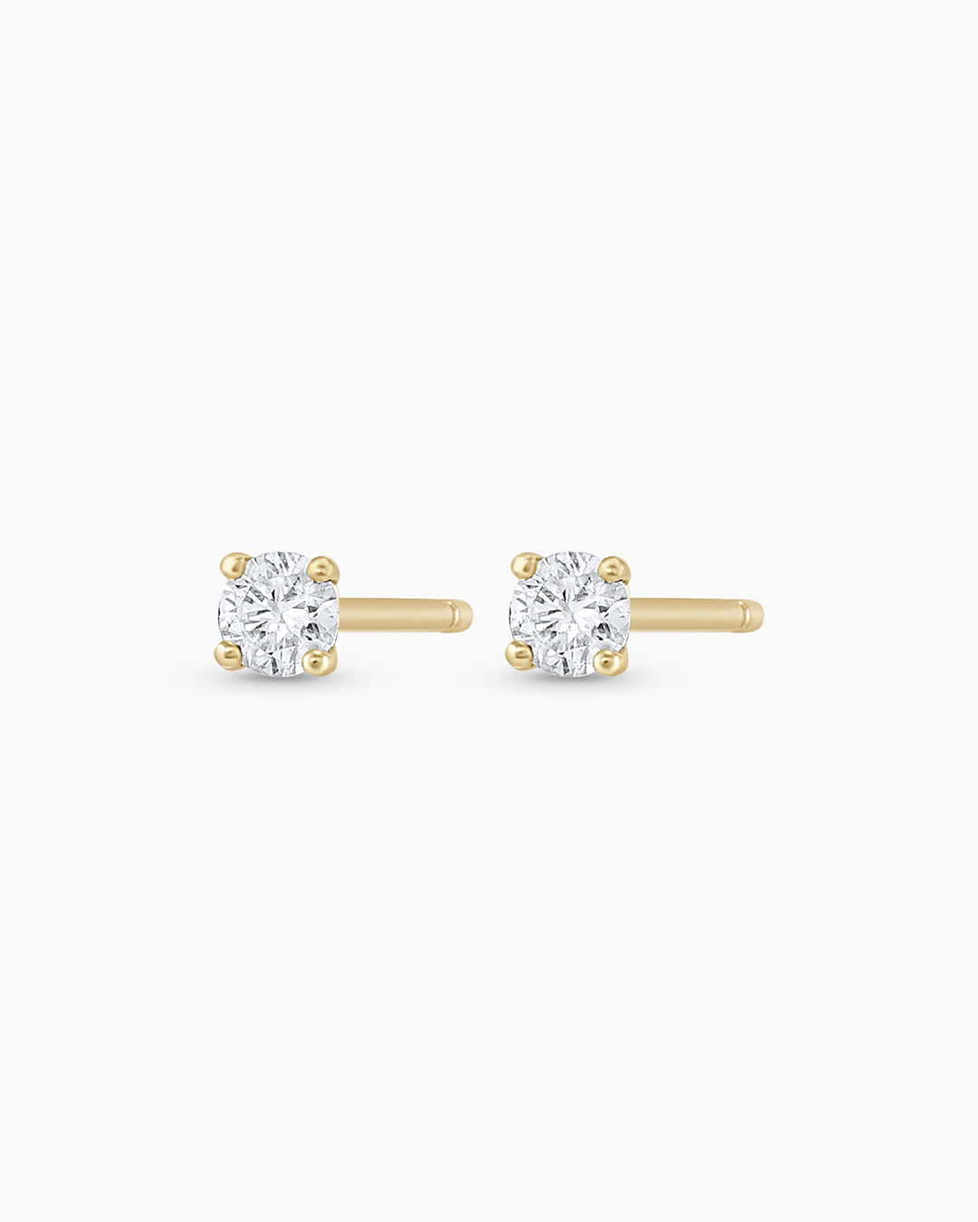 14K White Gold Diamond Solitaire Stud Earrings for Women - Perfect for Weddings, Anniversaries & Everyday Elegance