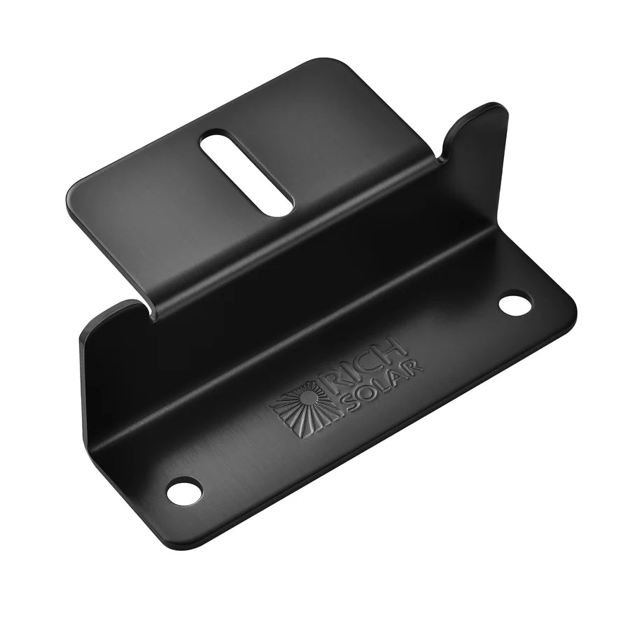 Rich Solar Mounting Z Brackets with Screws - Set of 4 for Solar Panel Installation | Durable & Weatherproof Solar Panel Mounting Hardware for RV, Boat & Off-Grid Systems