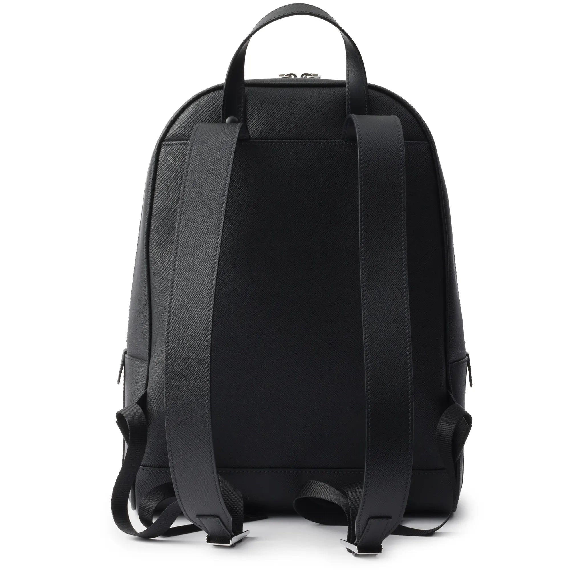 Prada Saffiano Leather Black Backpack for Women - Luxury Designer Handbag for Work, Travel & Everyday Use