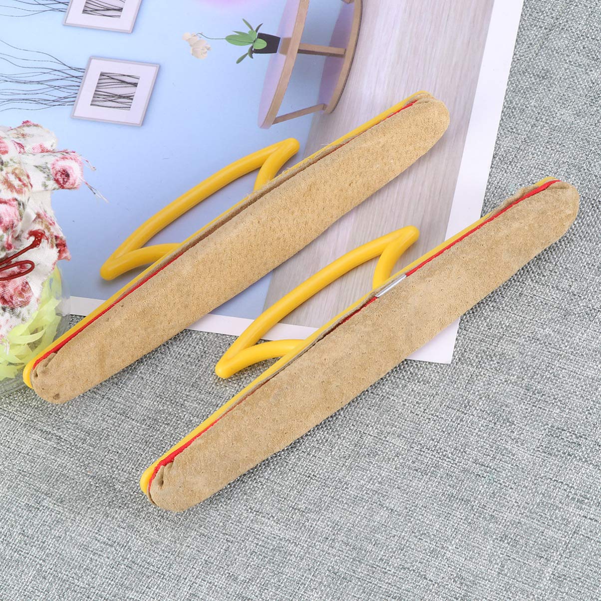 2pcs Waxing Brush & Polishing Brush Set - Professional Nail Art Tools for Manicure & Pedicure | Perfect for Salon, Home Use & DIY Nail Care