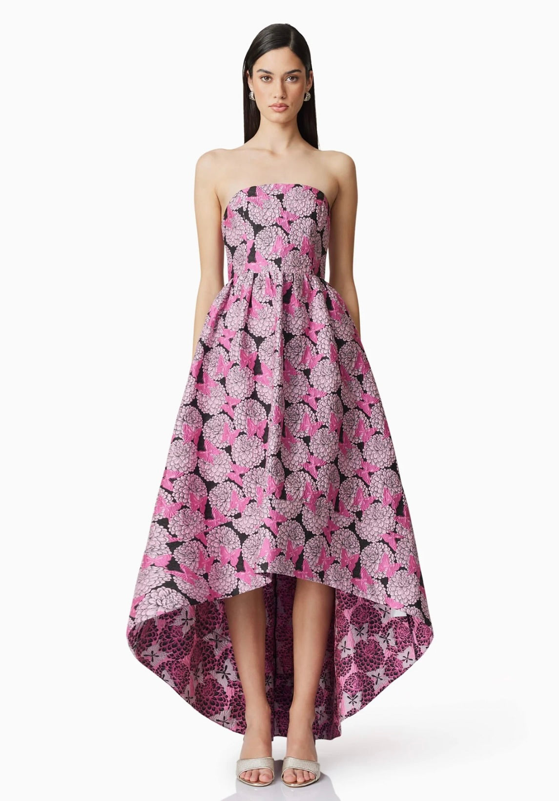 Elegant Aimee Strapless Gown in Soft Pink - Perfect for Prom, Evening Gala & Formal Events